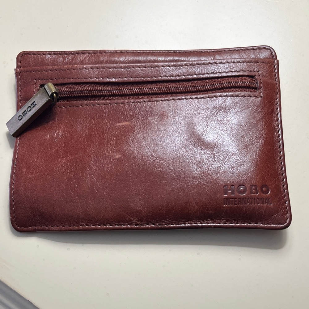 HOBO Rich Brown Leather Pouch